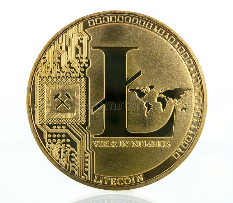 Gouden LiteCoin-Close-upschot
