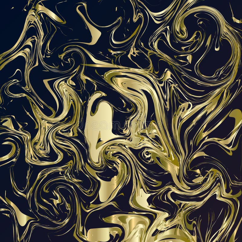 Gouden marmer op donkere achtergrond vector illustratie Gouden marmer op donkere achtergrond vector illustratie