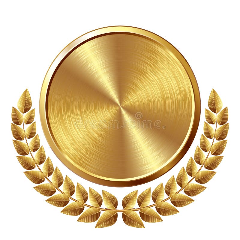 Gouden medaille stock illustratie Gouden medaille stock illustratie