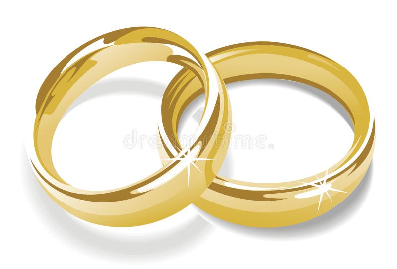 Gouden ringen royalty-vrije illustratie Gouden ringen royalty-vrije illustratie