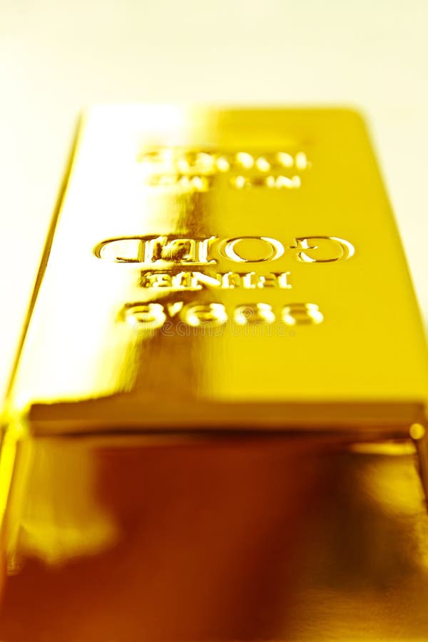 Gouden staaf royalty-vrije stock afbeelding Gouden staaf royalty-vrije stock afbeelding