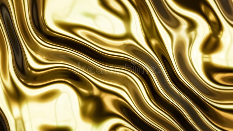 Gold smooth waves 3d. Gold smooth waves 3d