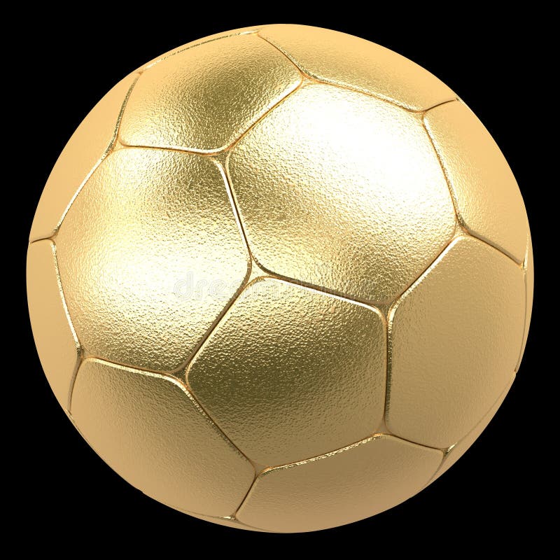 Gouden voetbal stock fotografie Gouden voetbal stock fotografie