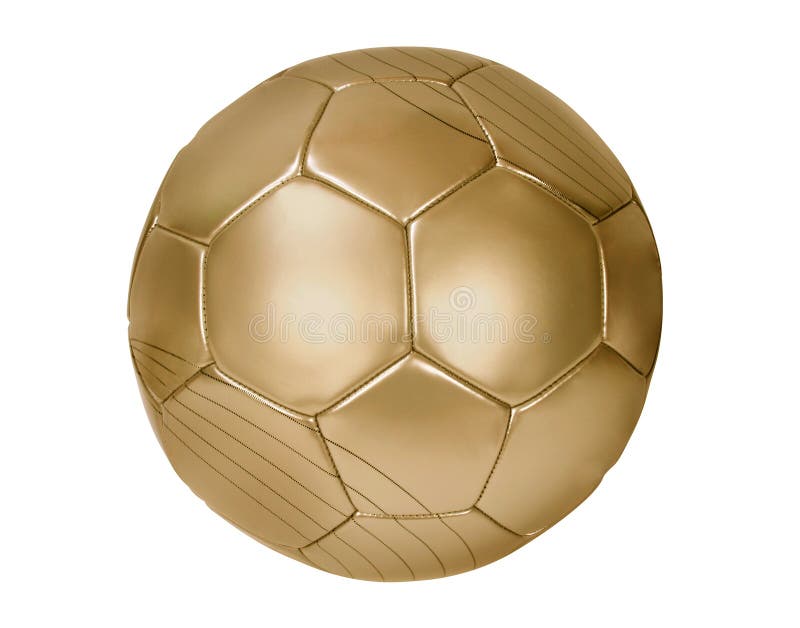 Gouden voetbal stock fotografie Gouden voetbal stock fotografie