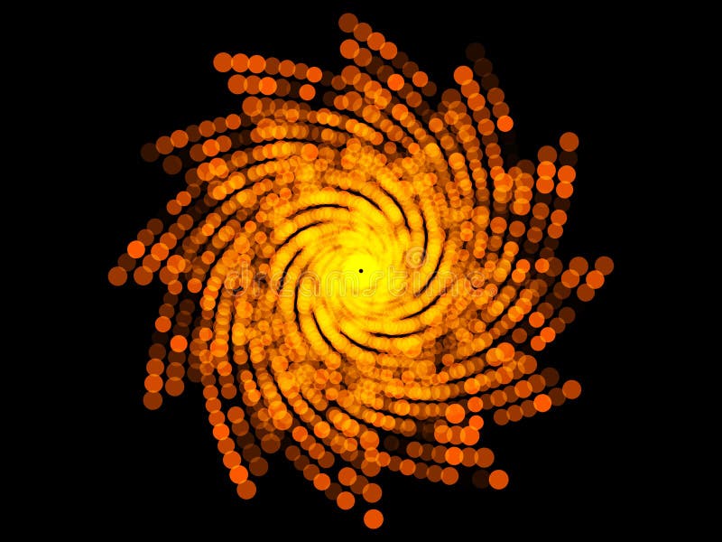 Gouden vorm, zwarte achtergrond royalty-vrije illustratie