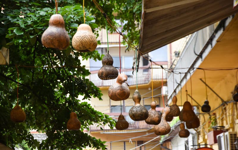 gourd art. gourd decoration. beauty background .