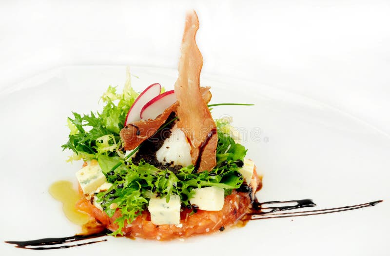 Gourmet Blue Cheese and Prosciutto Salad Stock Photo Image of tomato