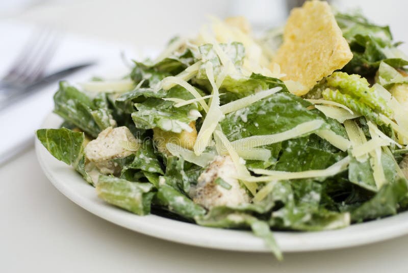 Gourmet Caesar salad stock photo. Image of delicious, appetizing 4953042