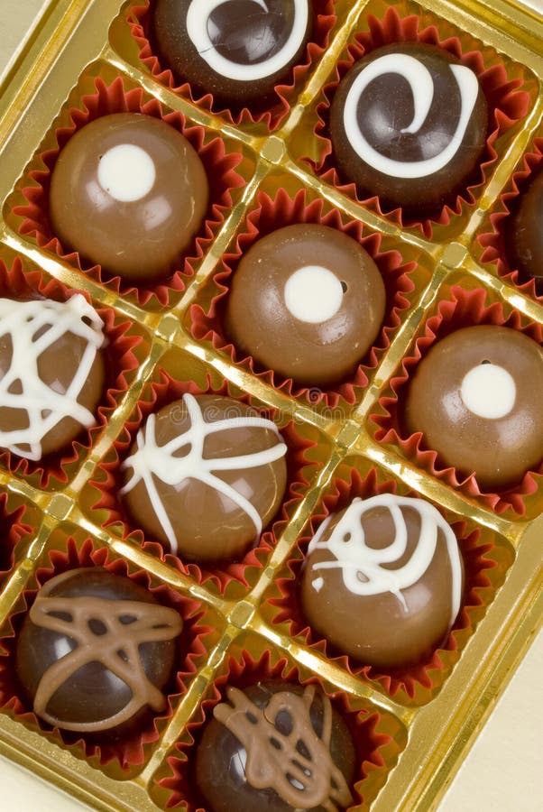 Gourmet Chocolates stock image. Image of filled, holiday 36029923