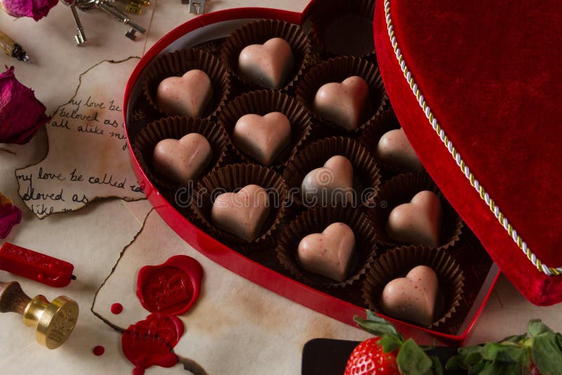 Gourmet Chocolates for Valentine S Day Stock Image Image of like