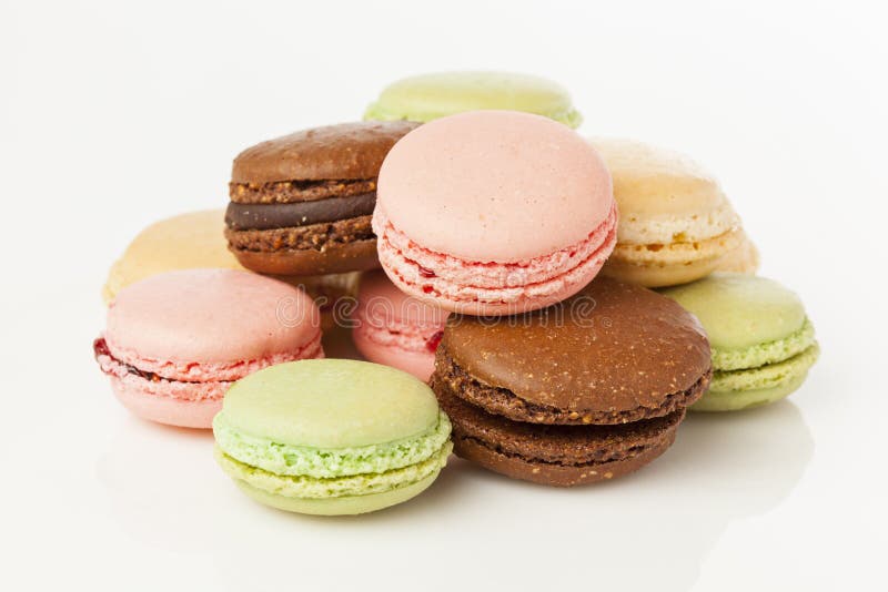 Gourmet Colored Macaroon Cookies Stock Image - Image of delicious ...