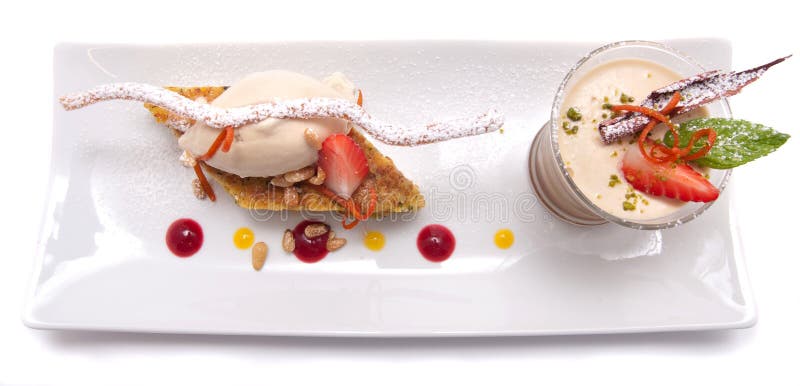 Gourmet dessert stock photo. Image of details, cake 9603686