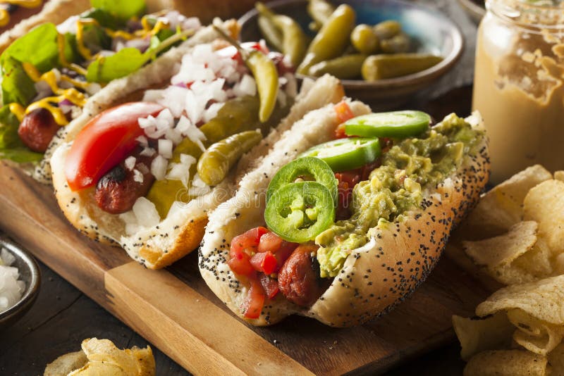 Gourmet Grilled All Beef Hots Dogs stock image Gourmet Grilled All Beef Hots Dogs stock image