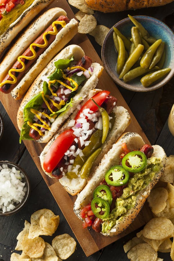 Gourmet Grilled All Beef Hots Dogs Stock Image Image of meat, junk