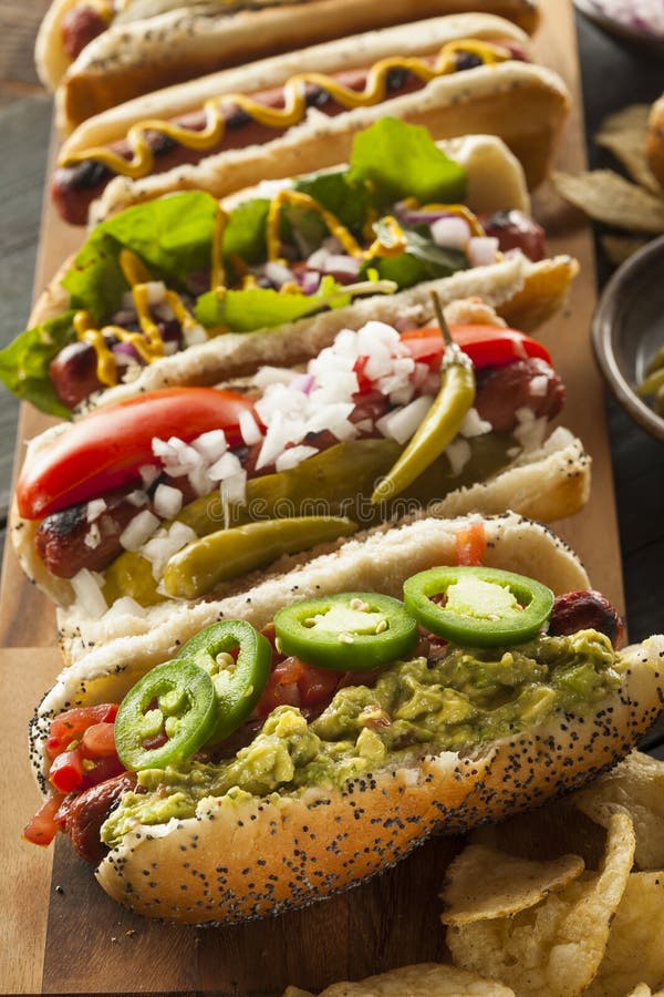 Gourmet Grilled All Beef Hots Dogs Stock Image Image of bread, relish
