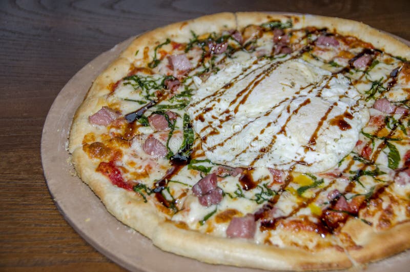 A gourmet pizza stock image. Image of pizza, napoli 147116343