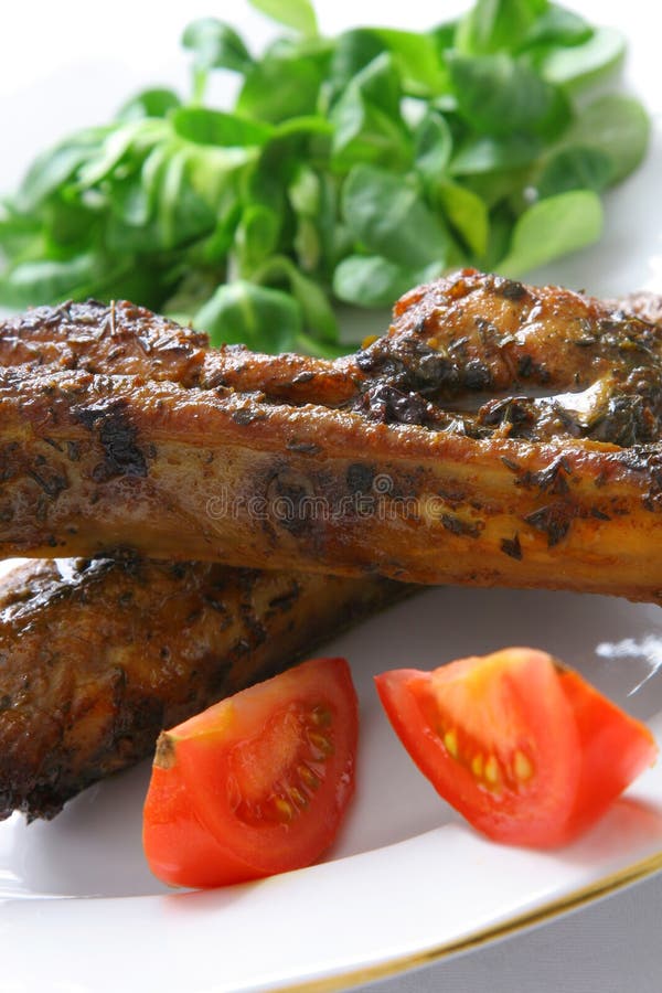 Gourmet pork ribs stock photo. Image of pork, grilled 13588644