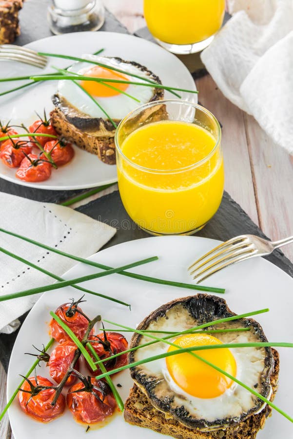 Gourmet vegetarian brunch stock image. Image of rustic - 51226421