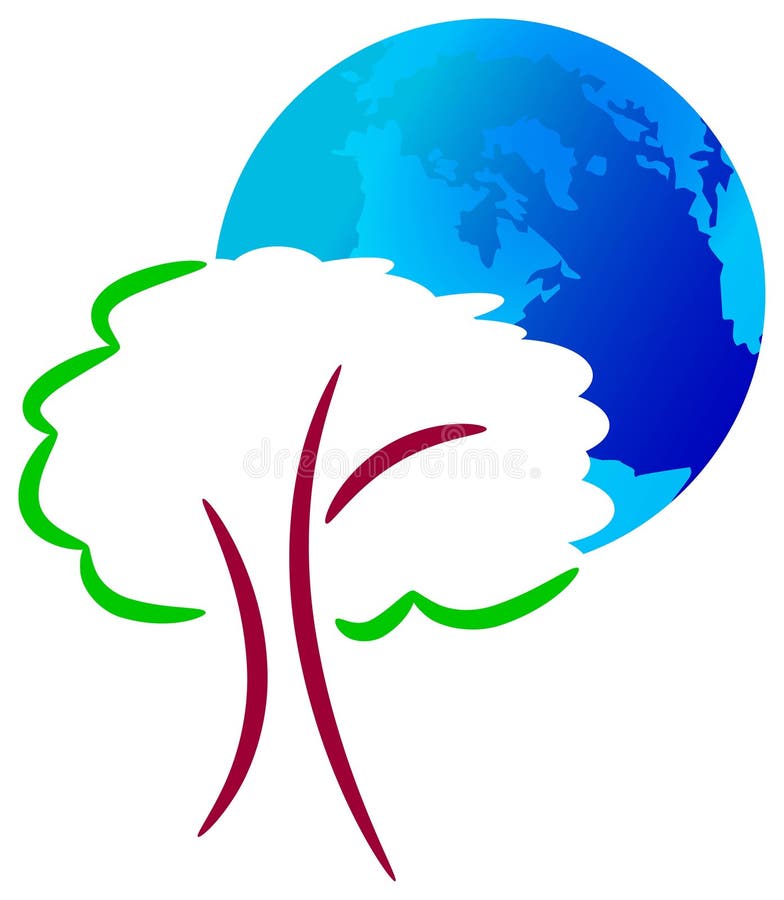 Goutte et arbre illustration de vecteur Goutte et arbre illustration de vecteur