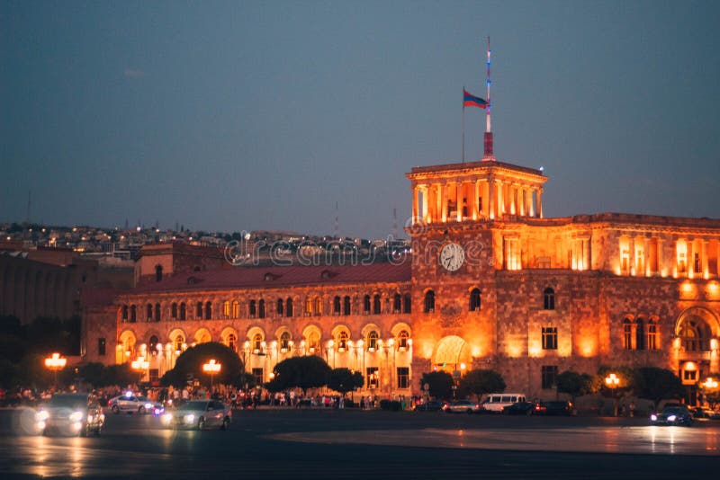 Government Building in Yerevan Stock Photo Image of architecture