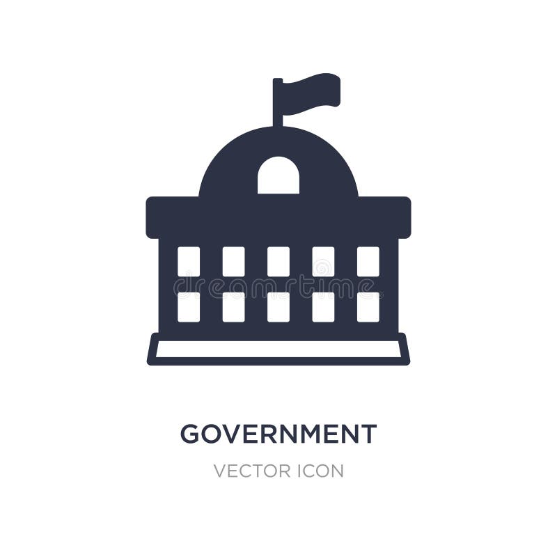 government buildings icon on white background. Simple element illustration from City elements concept stock illustration government buildings icon on white background. Simple element illustration from City elements concept stock illustration