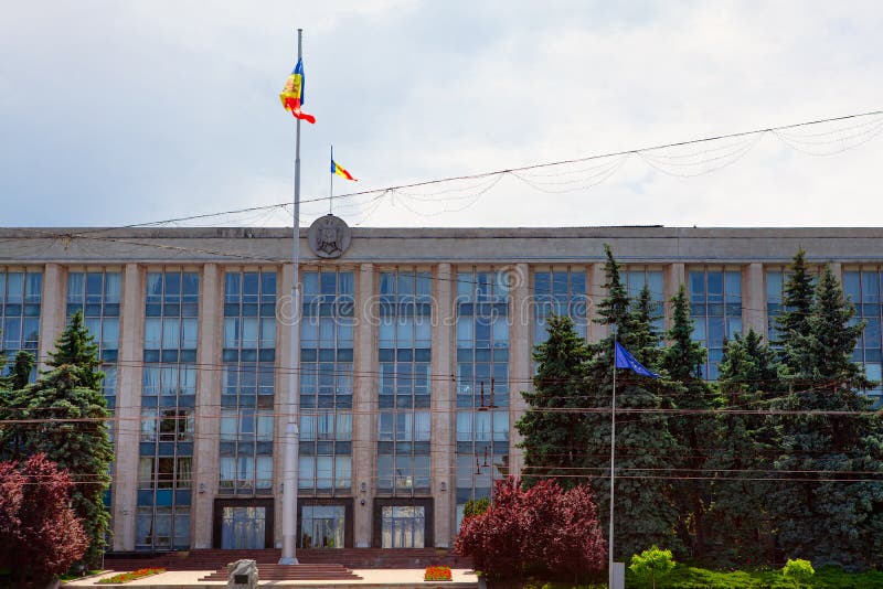 Government House in Moldova Stock Image - Image of congress, official ...