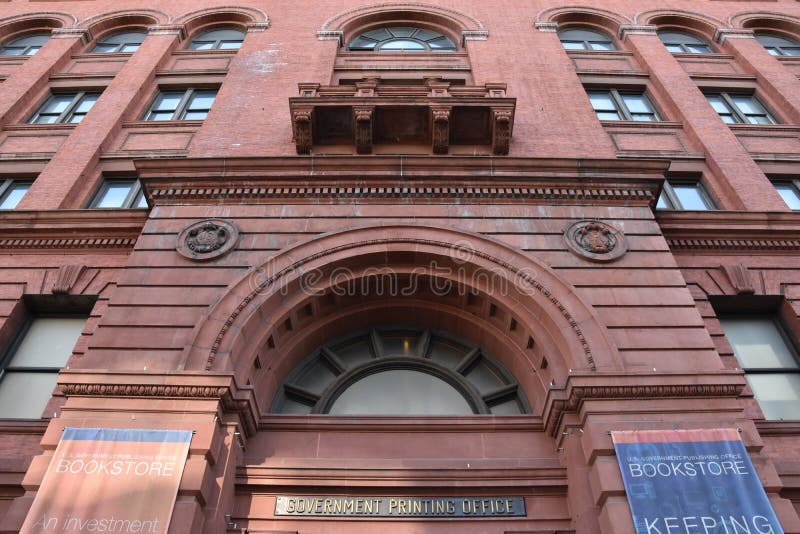 Government Printing Office in Washington, DC Editorial Image Image of