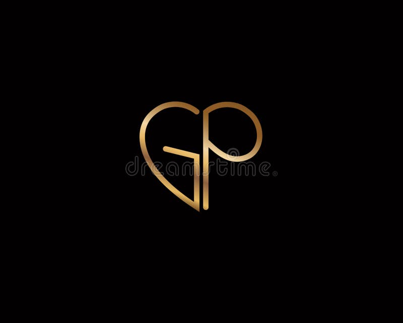 Minimal Gp Logo Icon Of A Pg Letter On A Luxury Background Logo Idea Based  On The Gp Monogram Initials Professional Variety Letter Symbol And Pg Logo  On Background Stock Illustration -