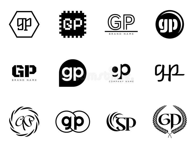 GP Logo Company Template. Letter G And P Logotype Stock Vector GP Logo Company Template. Letter G And P Logotype Stock Vector