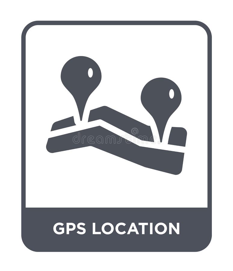 Location Off Icon in Trendy Design Style. Location Off Icon Isolated on