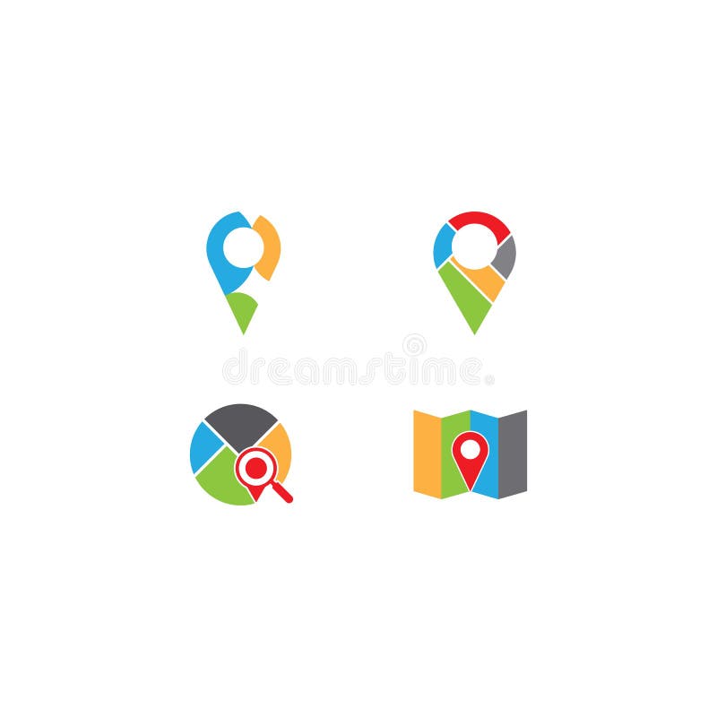 GPS logo vector icon stock illustration. Illustration of road 189370303