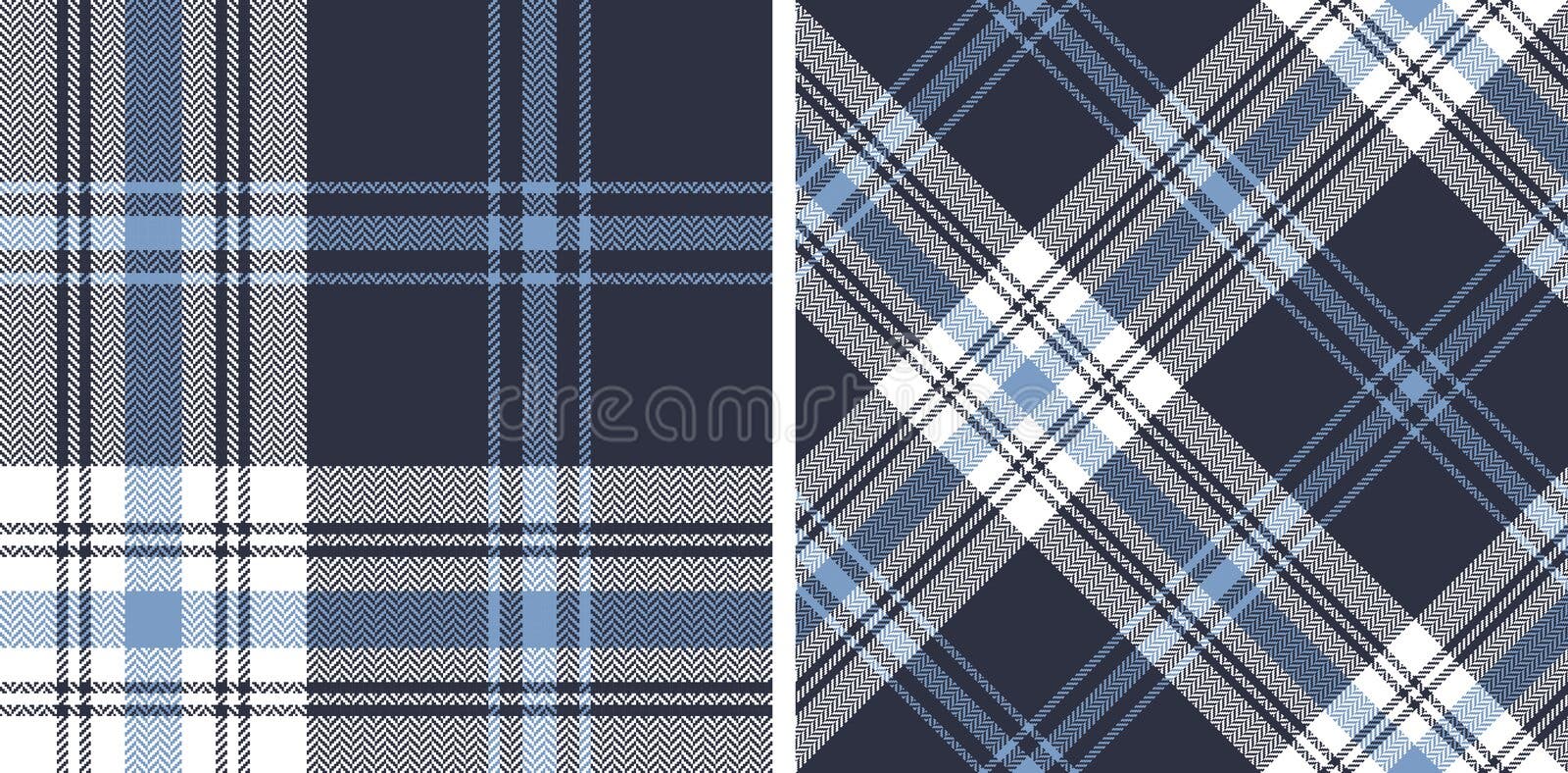 Fundo de tecido padrão do vetor tartan xadrez com uma verificação têxtil de  textura perfeita em cores pastel e escuras