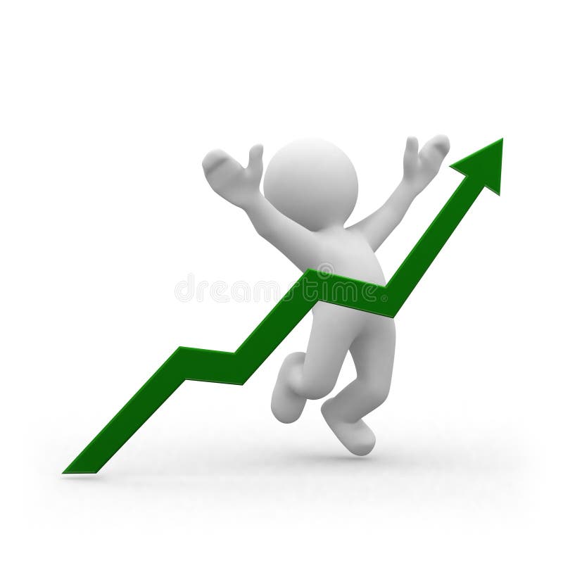 Gráfico positivo ilustração stock. Ilustração de sucesso - 14016062
