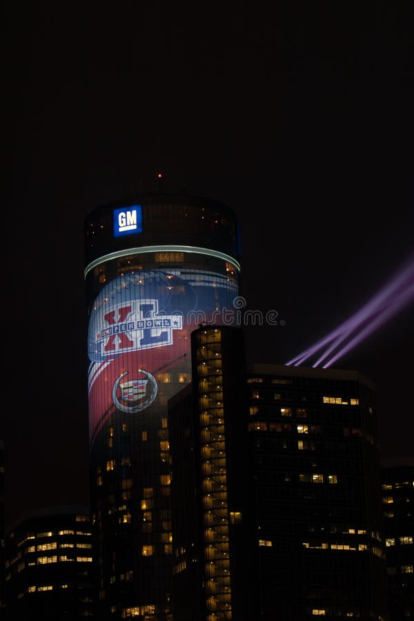 GR.-Renaissance-Mitte, die das Super Bowl 40 erwartet lizenzfreie stockbilder GR.-Renaissance-Mitte, die das Super Bowl 40 erwartet lizenzfreie stockbilder
