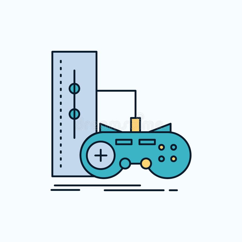 gra, gamepad, joystick, sztuka, playstation mieszkania ikona ziele?, kolor wektor ilustracja wektor gra, gamepad, joystick, sztuka, playstation mieszkania ikona ziele?, kolor wektor ilustracja wektor