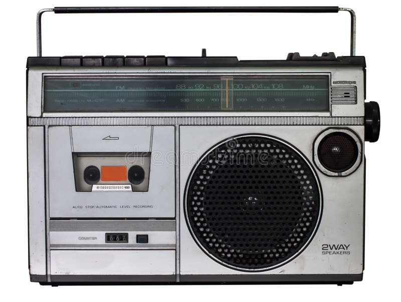 Grabadora De Radio De La Vendimia Imagen de archivo Imagen de