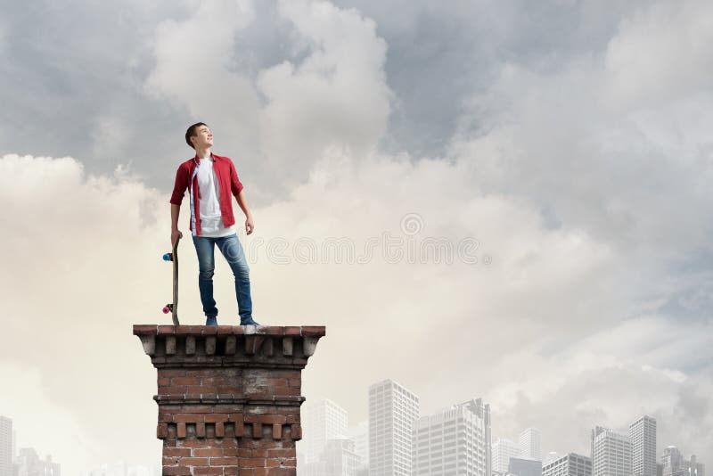 Handsome teenager cool acive boy riding skateboard. Handsome teenager cool acive boy riding skateboard