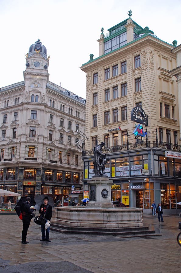 Graben street,Vienna, Austria stock photography