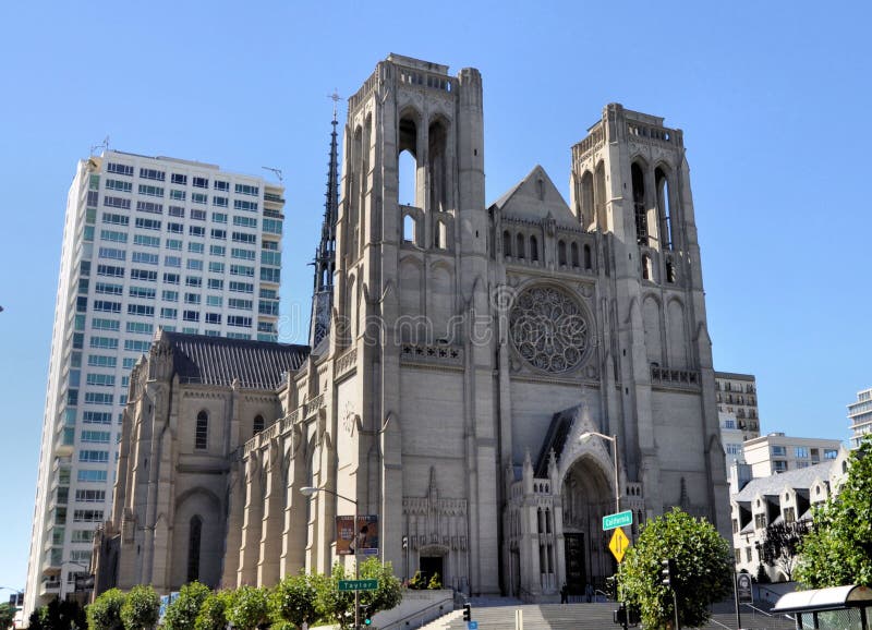 Grace Cathedral at Nob hill San Francisco. Grace Cathedral at Nob hill San Francisco.