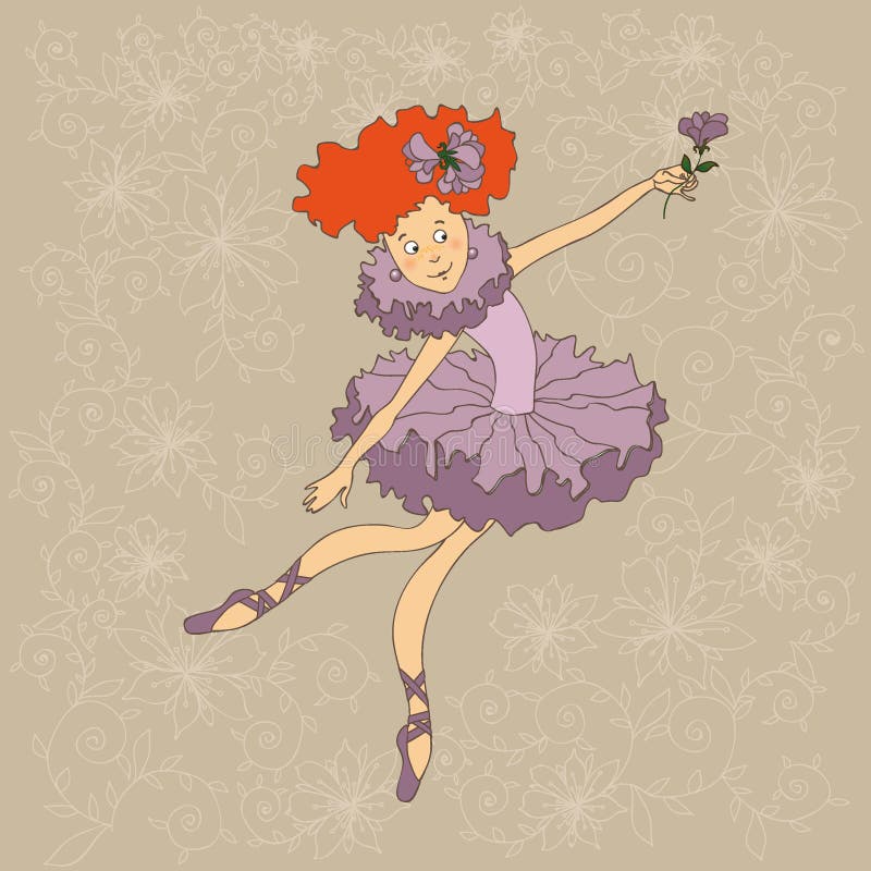 Graceful and beautiful ballerina stock illustration Graceful and beautiful ballerina stock illustration