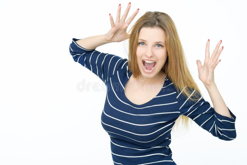 Gracejo da jovem mulher imagens de stock royalty free Gracejo da jovem mulher imagens de stock royalty free