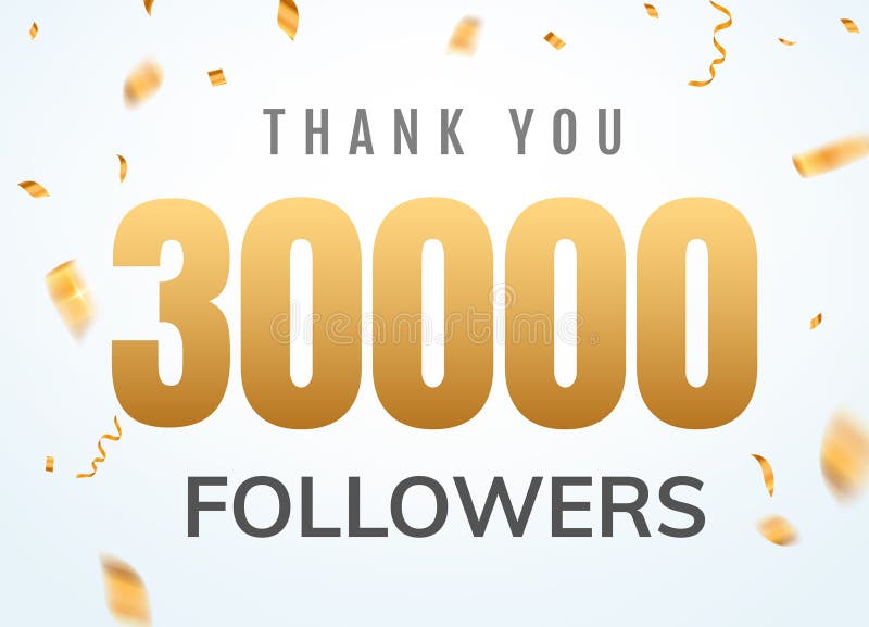 Gracias que 30000 seguidores diseñan aniversario social del network number de la plantilla Amigos de oro mil del n?mero de los us stock de ilustración Gracias que 30000 seguidores diseñan aniversario social del network number de la plantilla Amigos de oro mil del n?mero de los us stock de ilustración