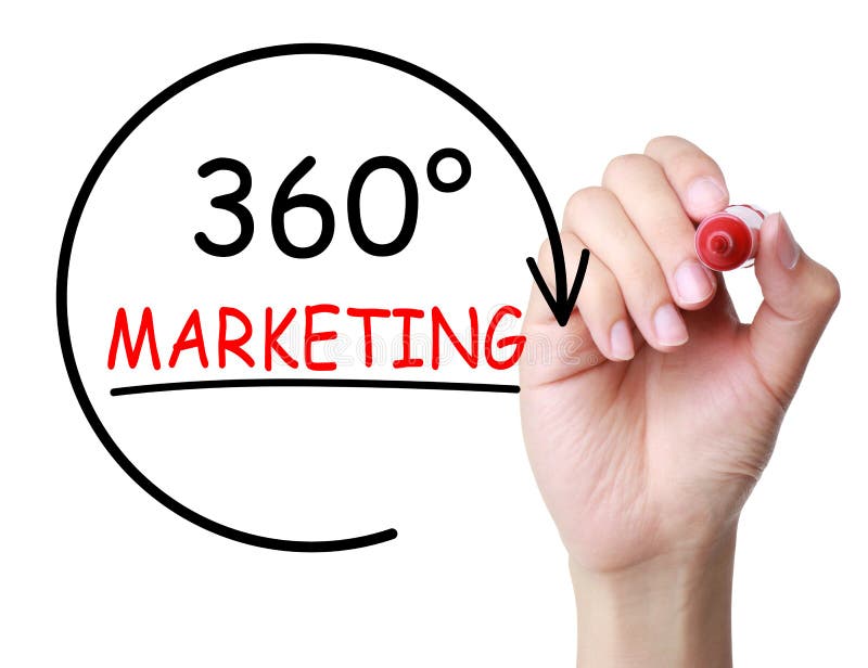 360 Grad Konzept vermarktend stockfoto 360 Grad Konzept vermarktend stockfoto