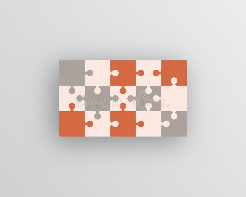 Quebra-cabeça de corte de grade 7x5 jogo de raciocínio com 35 peças  separadas modelo de contorno de quebra-cabeça layout de mosaico simples
