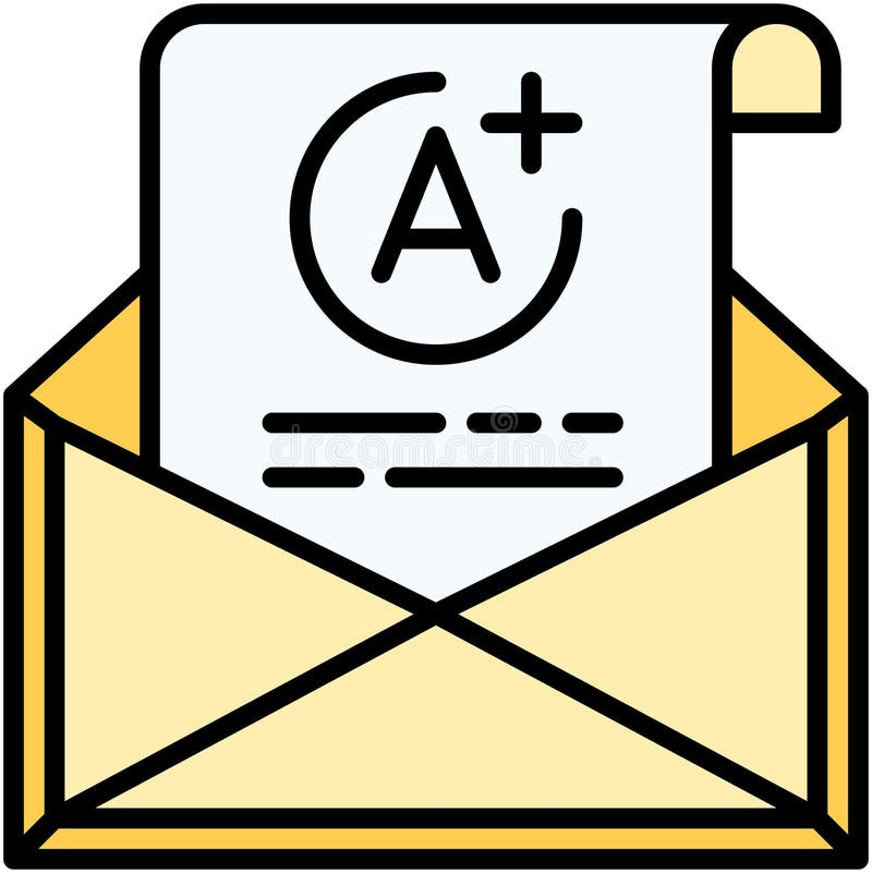 Grade icon, High school related vector illustration vector illustration