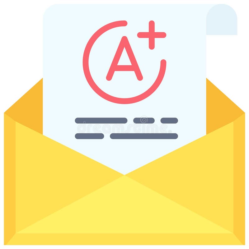 Grade icon, High school related vector illustration vector illustration