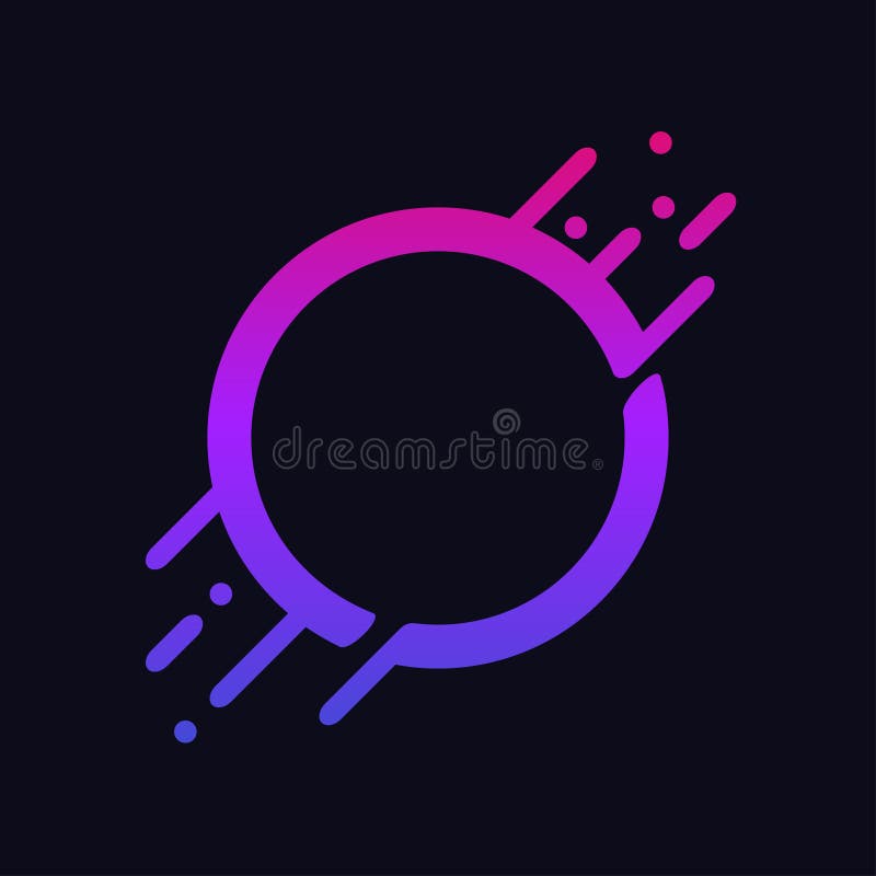 Gradient abstract circle. Colorful shape with liquid splash and drops. Modern design for logo, banner, poster. Vector.