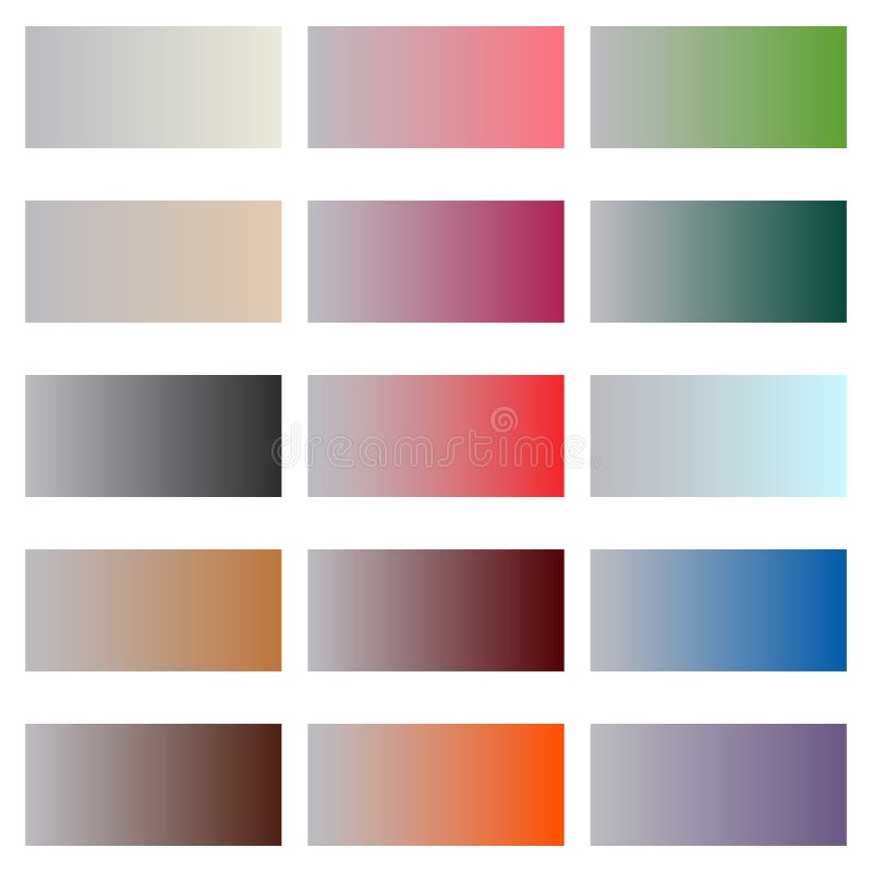Gradient vector backgrounds for print and design. Set of 15 pieces stock illustration