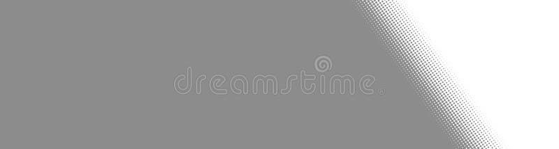 Gradient banner with color transition: Grey to white royalty free illustration