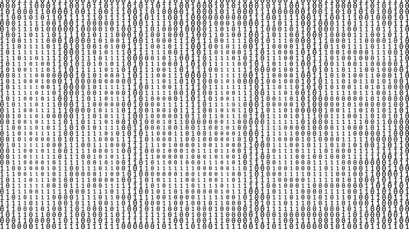 Gradient Binary Code Digits Background Stock Illustration ...